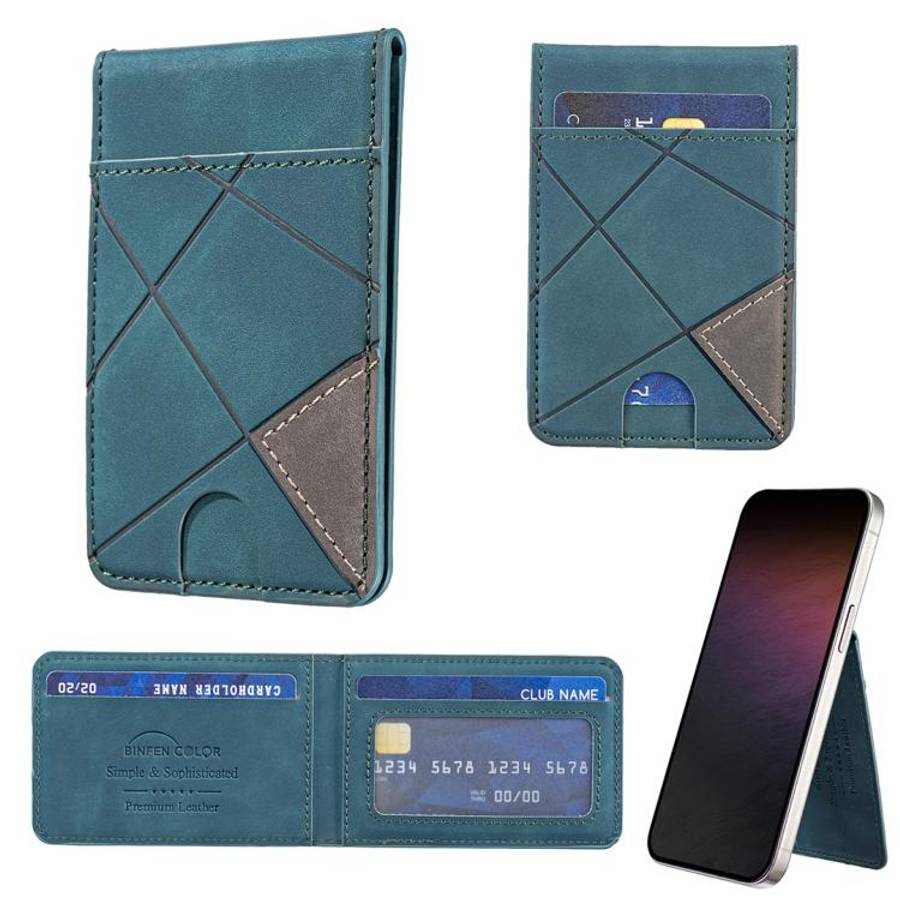 Prismatic Leather Vertical Magnetic Wallet Card Bag Case