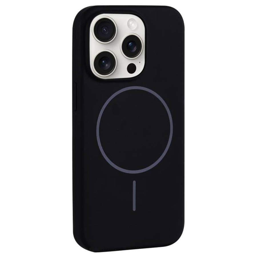 Large Hole Camera MagSafe Liquid Silicone Full Coverage Phone Case, For iPhone 15 Pro Max, For iP...