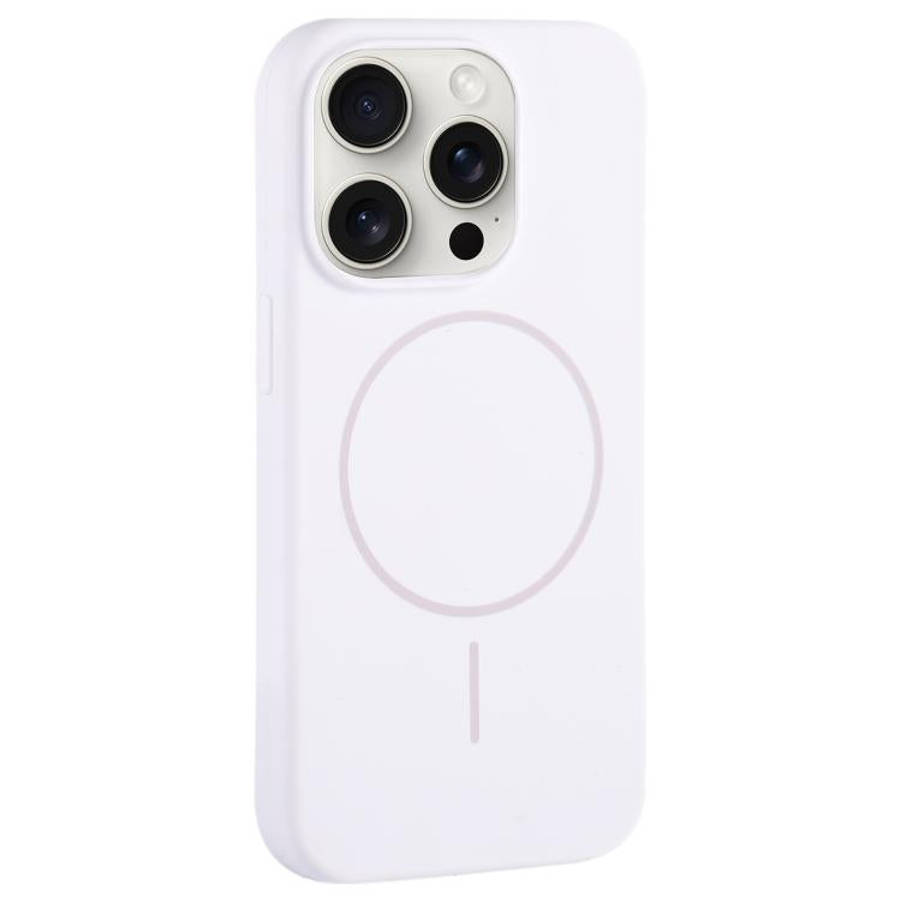 Large Hole Camera MagSafe Liquid Silicone Full Coverage Phone Case, For iPhone 15 Pro Max, For iP...