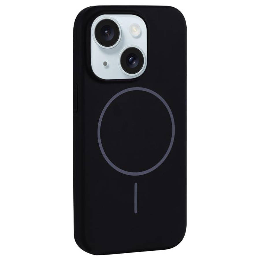 Large Hole Camera MagSafe Liquid Silicone Full Coverage Phone Case, For iPhone 15 Pro Max, For iP...
