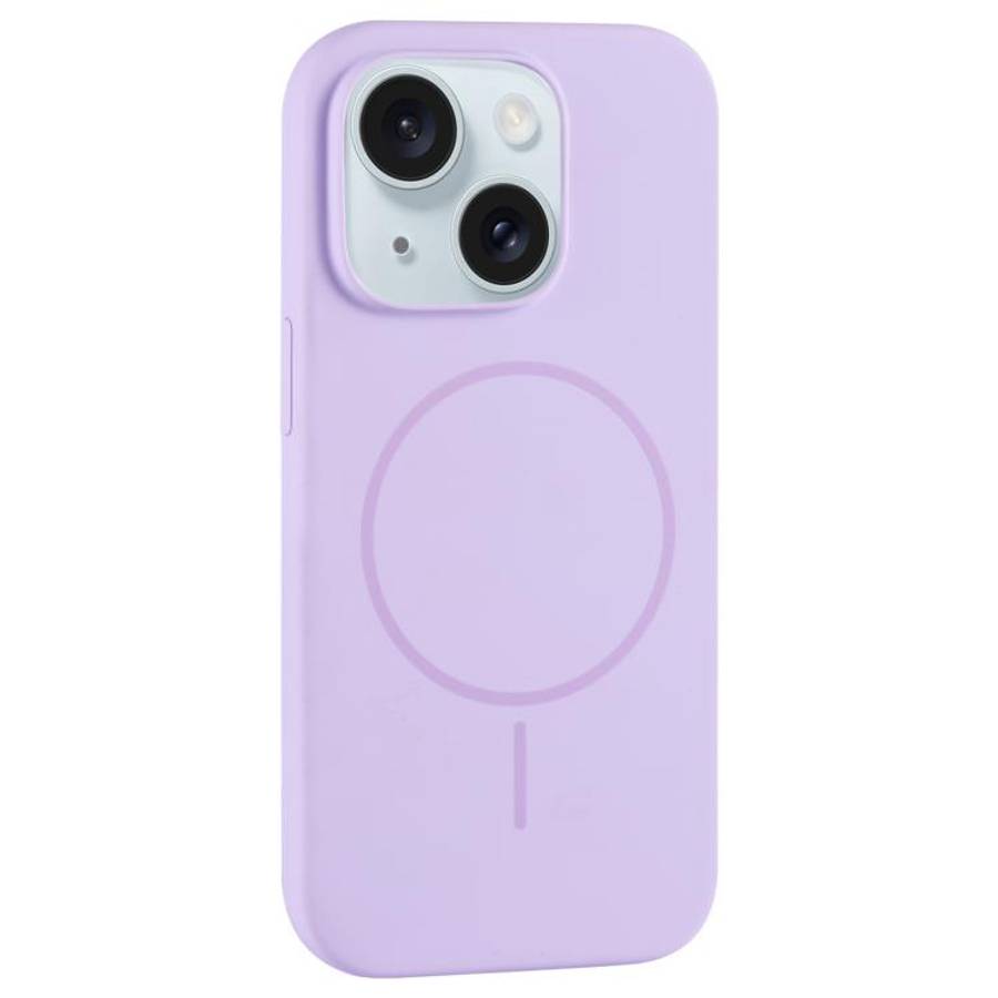 Large Hole Camera MagSafe Liquid Silicone Full Coverage Phone Case, For iPhone 15 Pro Max, For iP...