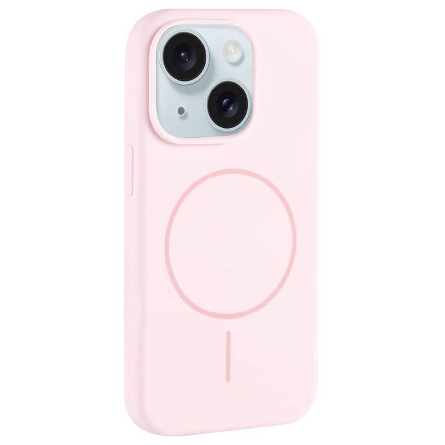 Large Hole Camera MagSafe Liquid Silicone Full Coverage Phone Case, For iPhone 15 Pro Max, For iP...