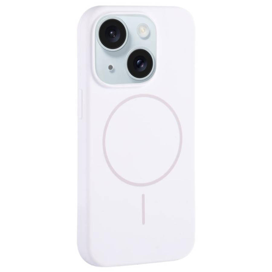 Large Hole Camera MagSafe Liquid Silicone Full Coverage Phone Case, For iPhone 15 Pro Max, For iP...