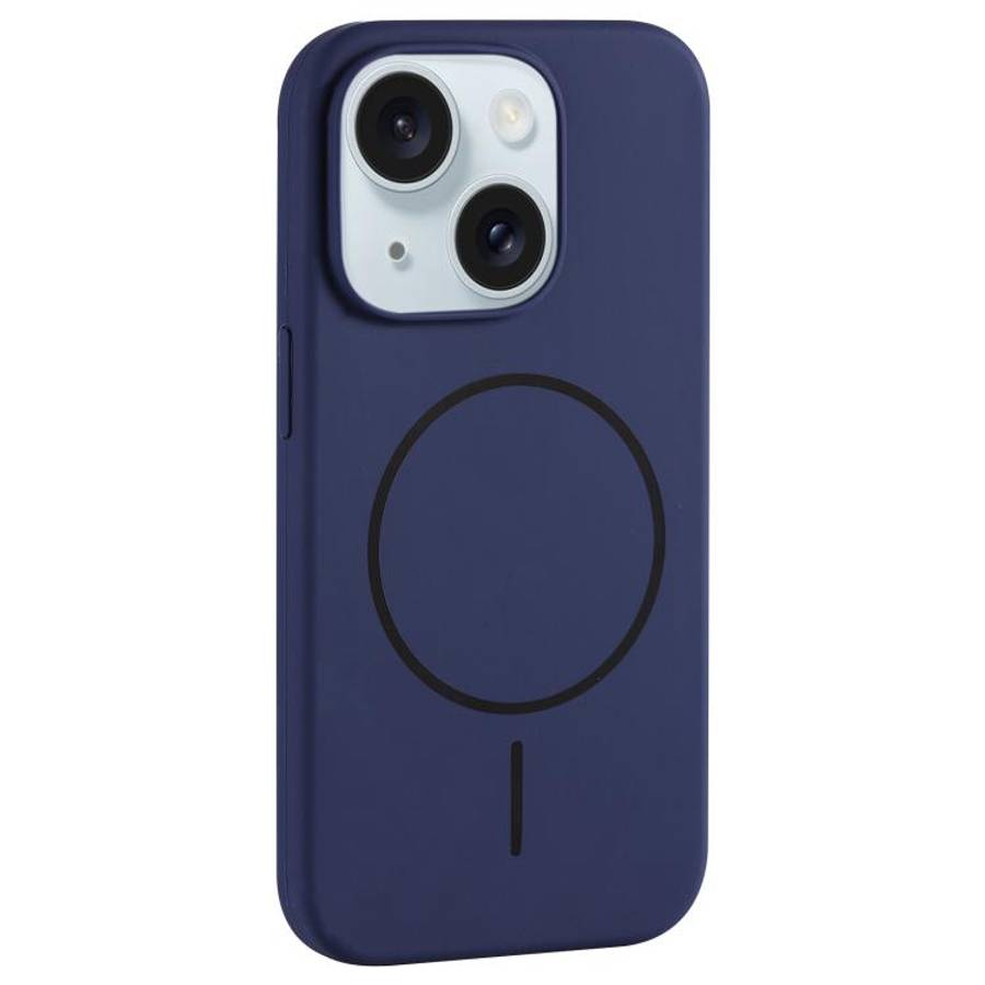 Large Hole Camera MagSafe Liquid Silicone Full Coverage Phone Case, For iPhone 15 Pro Max, For iP...