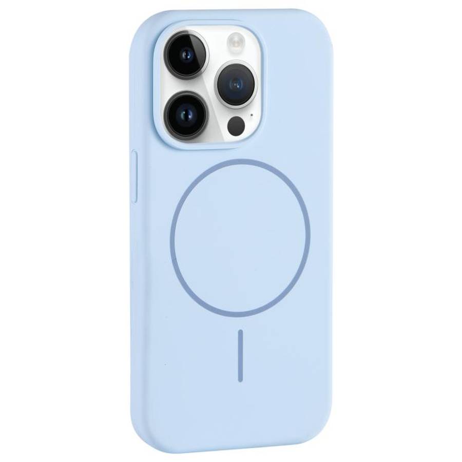 Large Hole Camera MagSafe Liquid Silicone Full Coverage Phone Case, For iPhone 13 Pro Max, For iP...