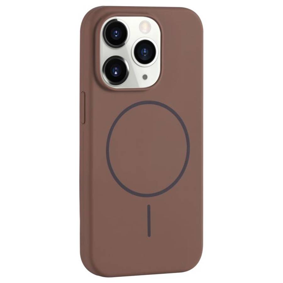 Large Hole Camera MagSafe Liquid Silicone Full Coverage Phone Case, For iPhone 12 Pro Max, For iP...