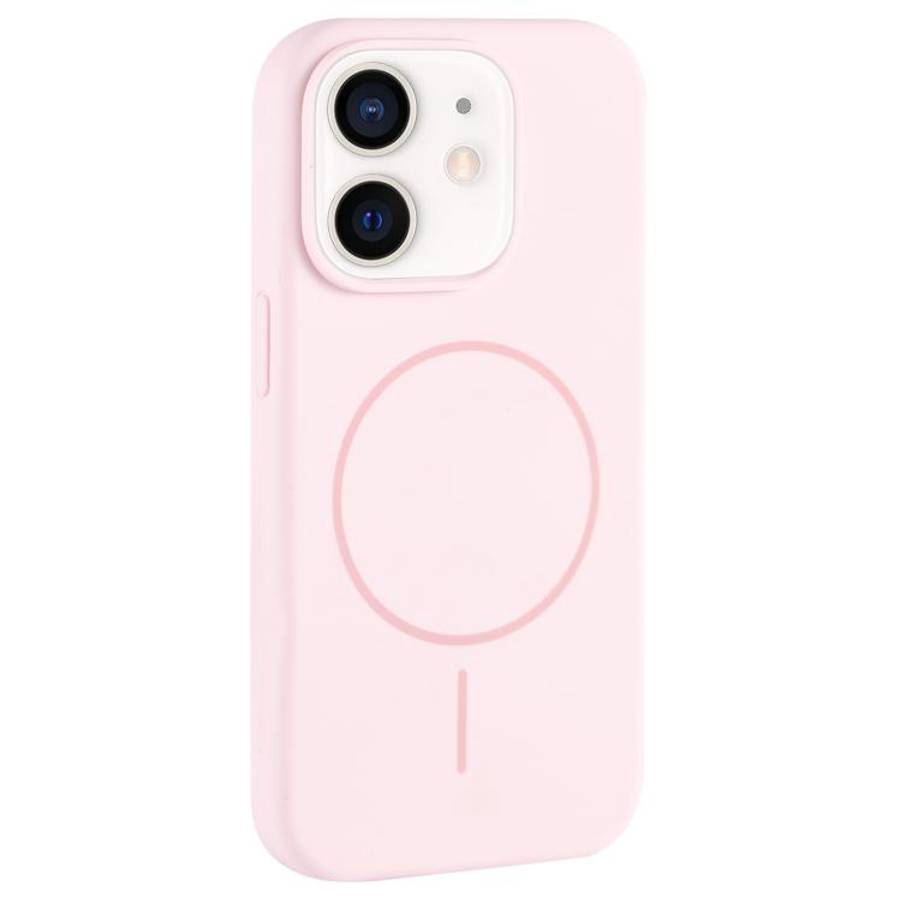 Large Hole Camera MagSafe Liquid Silicone Full Coverage Phone Case, For iPhone 12 Pro Max, For iP...