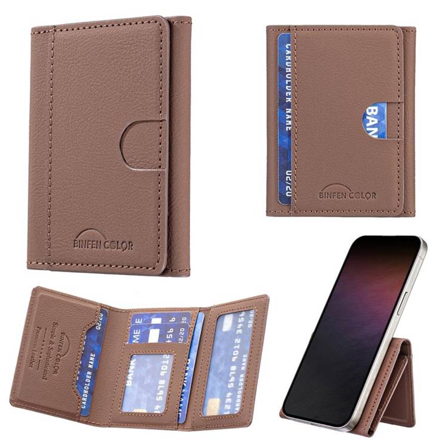 Solid Color Leather Horizontal Magnetic Wallet Card Bag Case