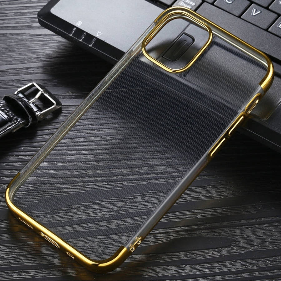 Three Stage Electroplating TPU Protective Soft Case, For iPhone 12 Pro Max