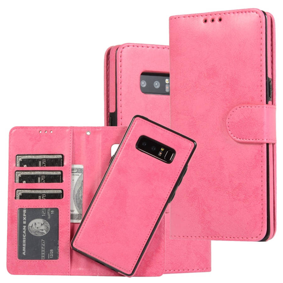 Retro 2 in 1 Detachable Magnetic Horizontal Flip TPU + PU Leather Case with Holder & Card Slots &...