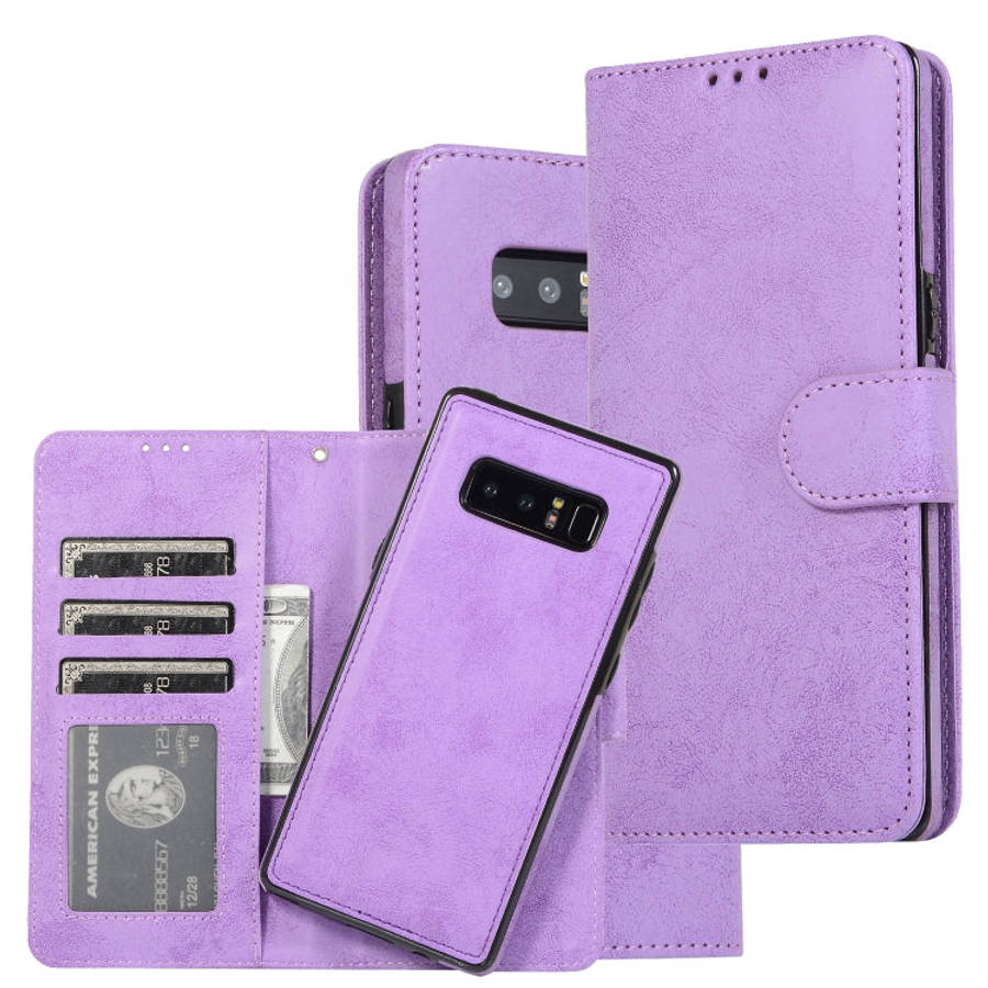 Retro 2 in 1 Detachable Magnetic Horizontal Flip TPU + PU Leather Case with Holder & Card Slots &...