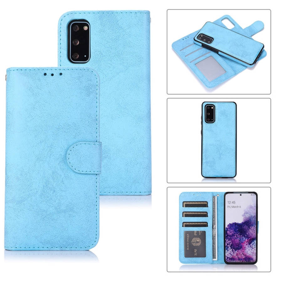 Retro 2 in 1 Detachable Magnetic Horizontal Flip TPU + PU Leather Case with Holder & Card Slots &...