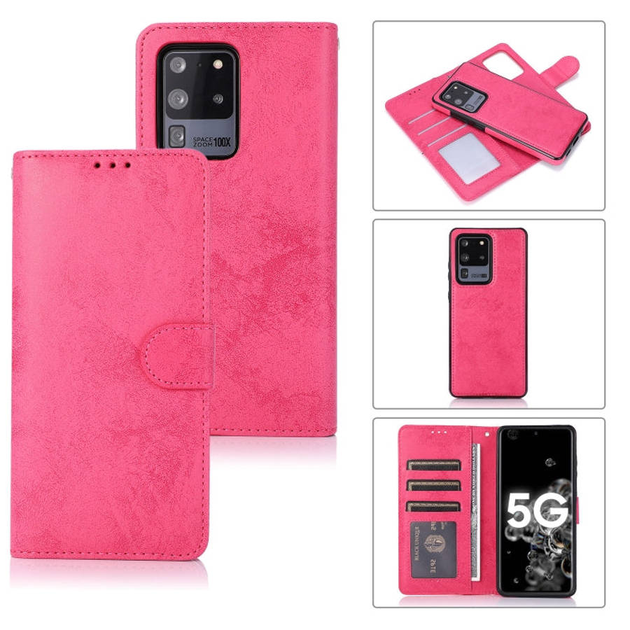 Retro 2 in 1 Detachable Magnetic Horizontal Flip TPU + PU Leather Case with Holder & Card Slots &...