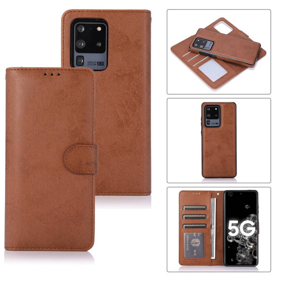 Retro 2 in 1 Detachable Magnetic Horizontal Flip TPU + PU Leather Case with Holder & Card Slots &...