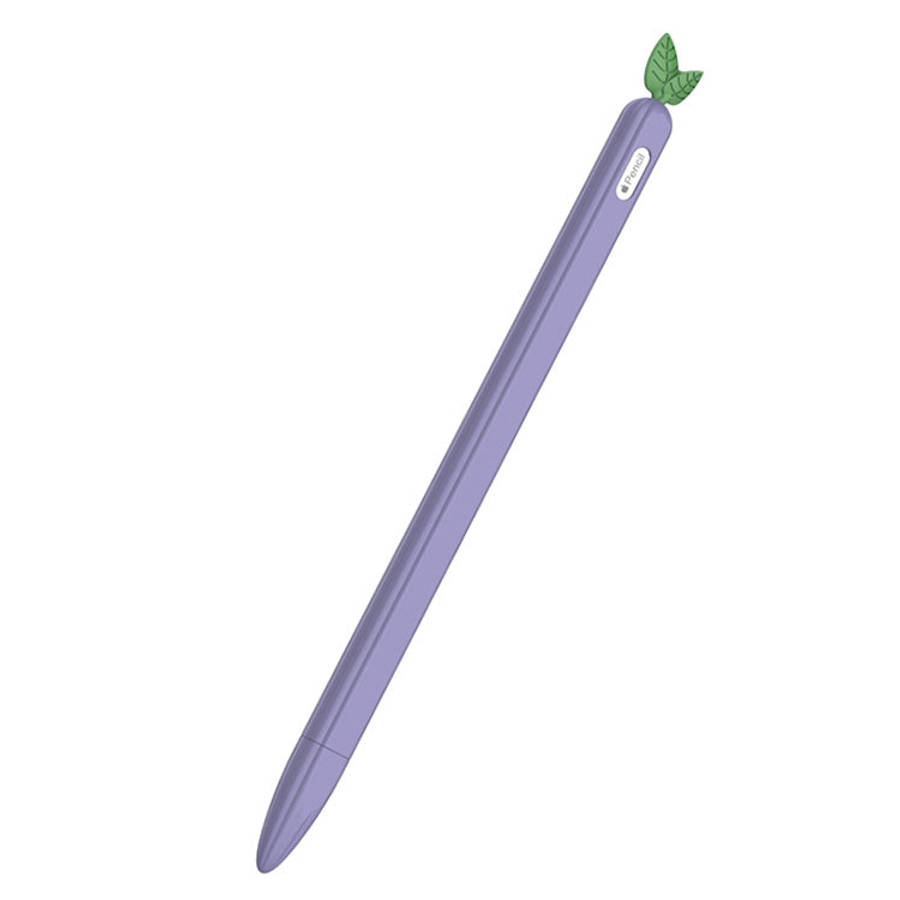 Contrasting Color Mint Leaf Silicone Non-slip Protective Cover, For Apple Pencil 1, For Apple Pen...