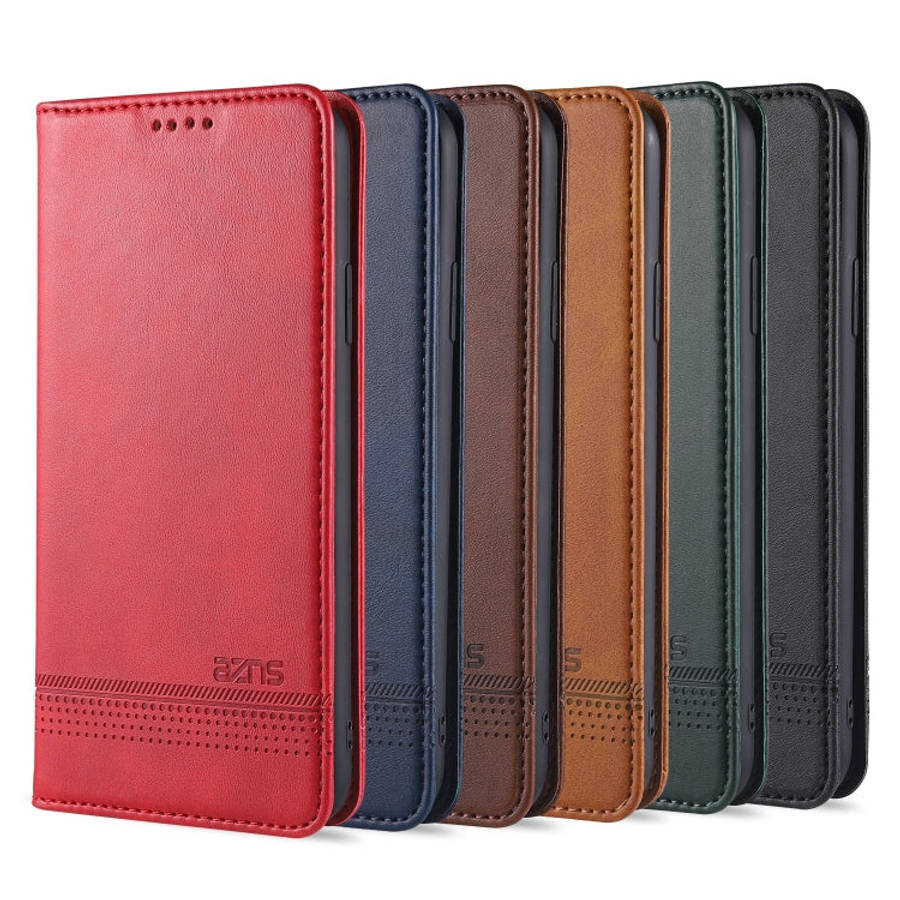 AZNS Magnetic Calf Texture Horizontal Flip Leather Case with Card Slots & Holder & Wallet, For iP...