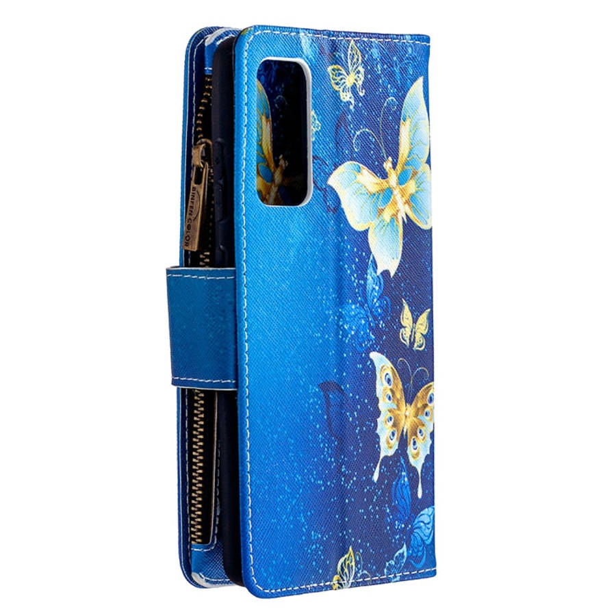 Colored Drawing Pattern Zipper Horizontal Flip Leather Case with Holder & Card Slots & Wallet, Fo...