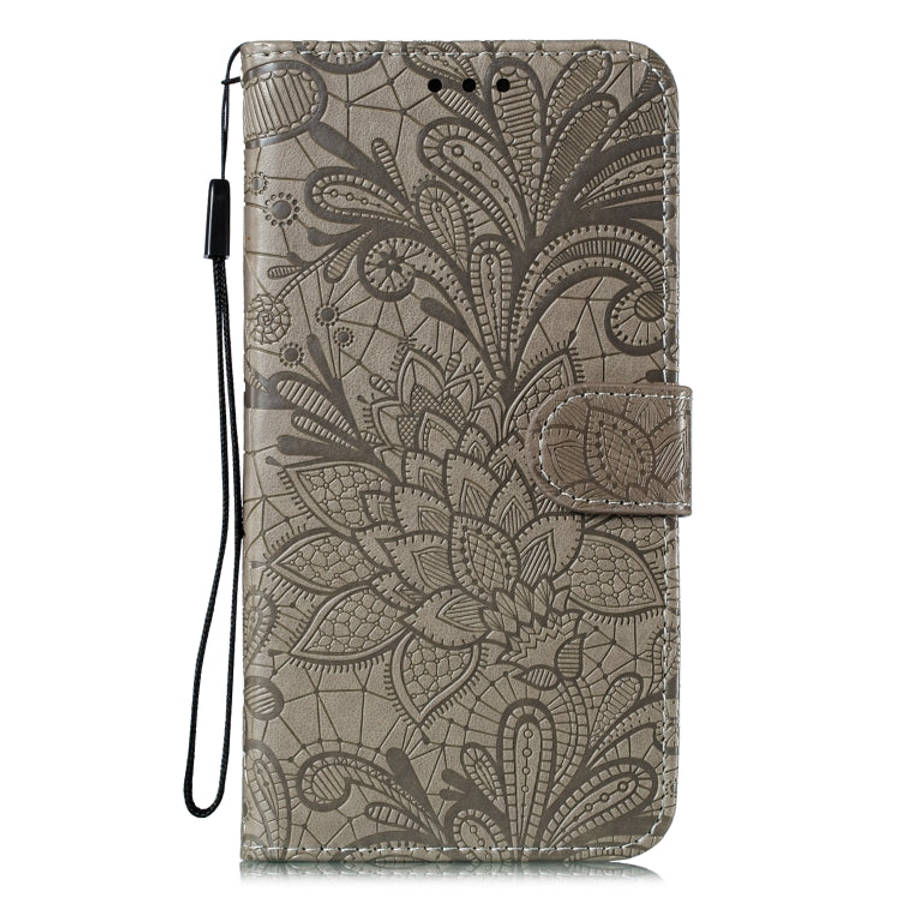 Lace Flower Horizontal Flip Leather Case with Holder & Card Slots & Wallet & Photo Frame, For LG ...