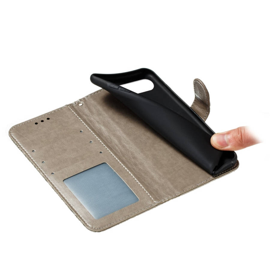 Lace Flower Horizontal Flip Leather Case with Holder & Card Slots & Wallet & Photo Frame, For LG ...
