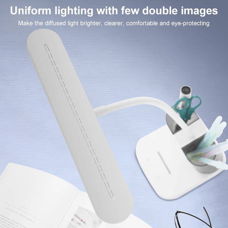 Double Pen Holder USB Rechargeable LED Study Desk Lamp