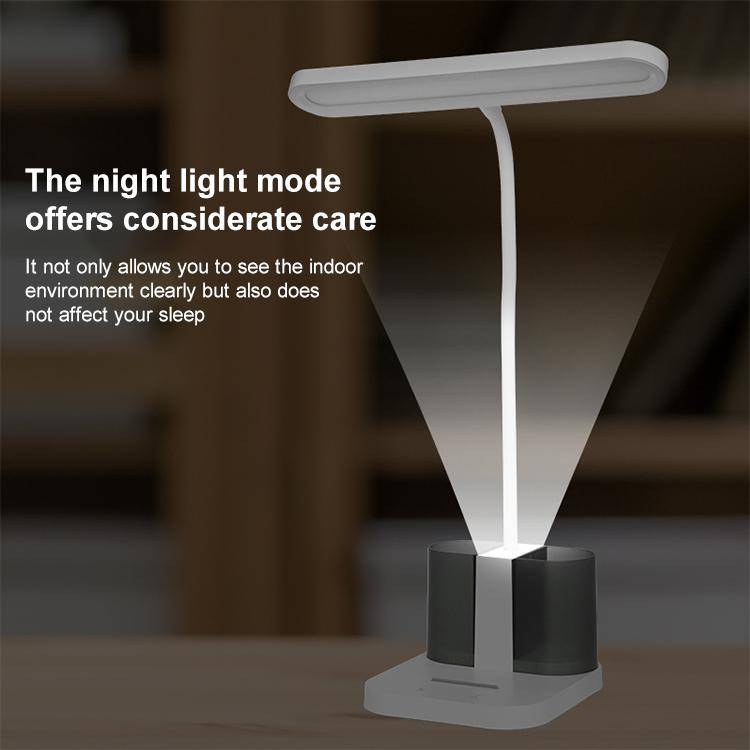 Double Pen Holder USB Rechargeable LED Study Desk Lamp