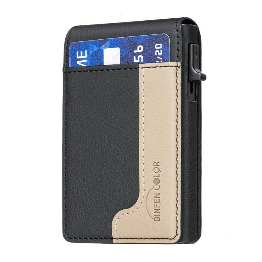 BFK28 Colorblock MagSafe Magnetic Leather Card Bag