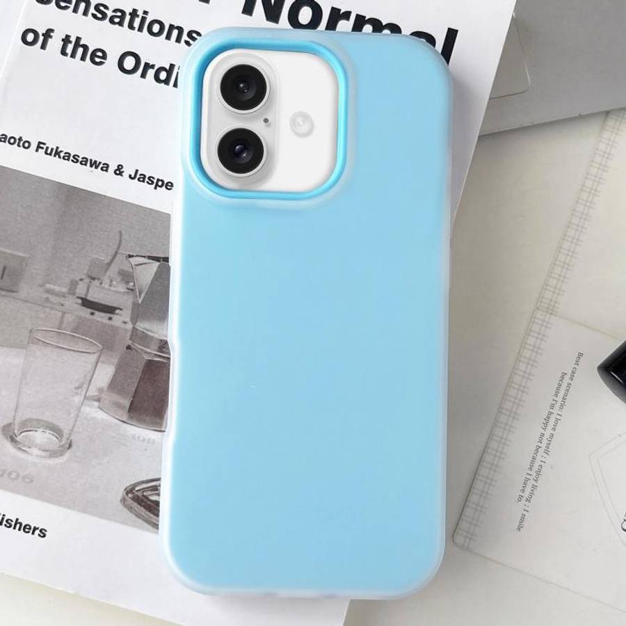 Jelly Color Matte Feel PC Hybrid TPU Phone Case, For iPhone 16 Pro Max, For iPhone 16 Pro, For iP...