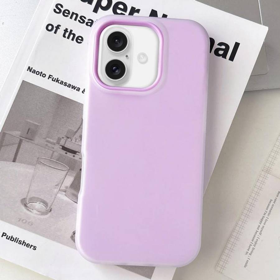 Jelly Color Matte Feel PC Hybrid TPU Phone Case, For iPhone 16 Pro Max, For iPhone 16 Pro, For iP...