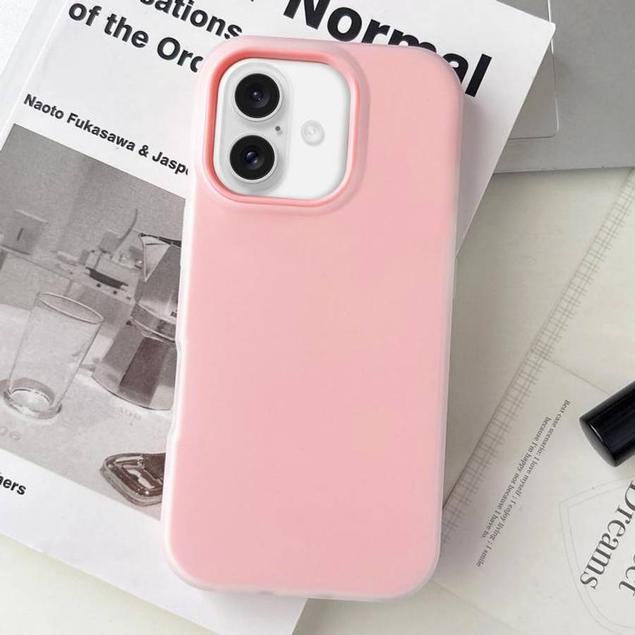 Jelly Color Matte Feel PC Hybrid TPU Phone Case, For iPhone 16 Pro Max, For iPhone 16 Pro, For iP...