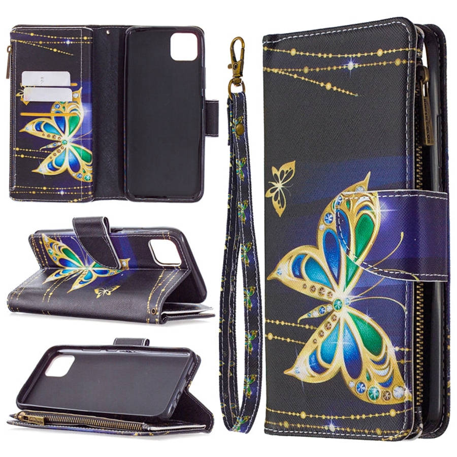 Colored Drawing Pattern Zipper Horizontal Flip Leather Case with Holder & Card Slots & Wallet, Fo...