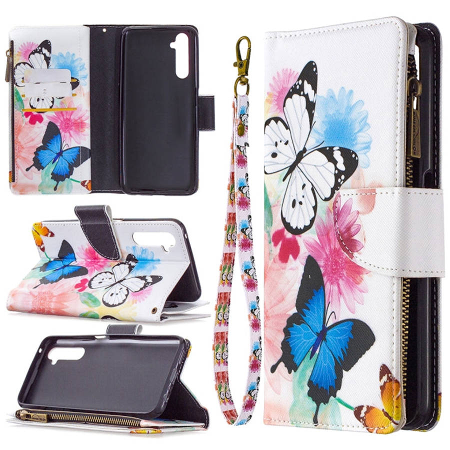 Colored Drawing Pattern Zipper Horizontal Flip Leather Case with Holder & Card Slots & Wallet, Fo...