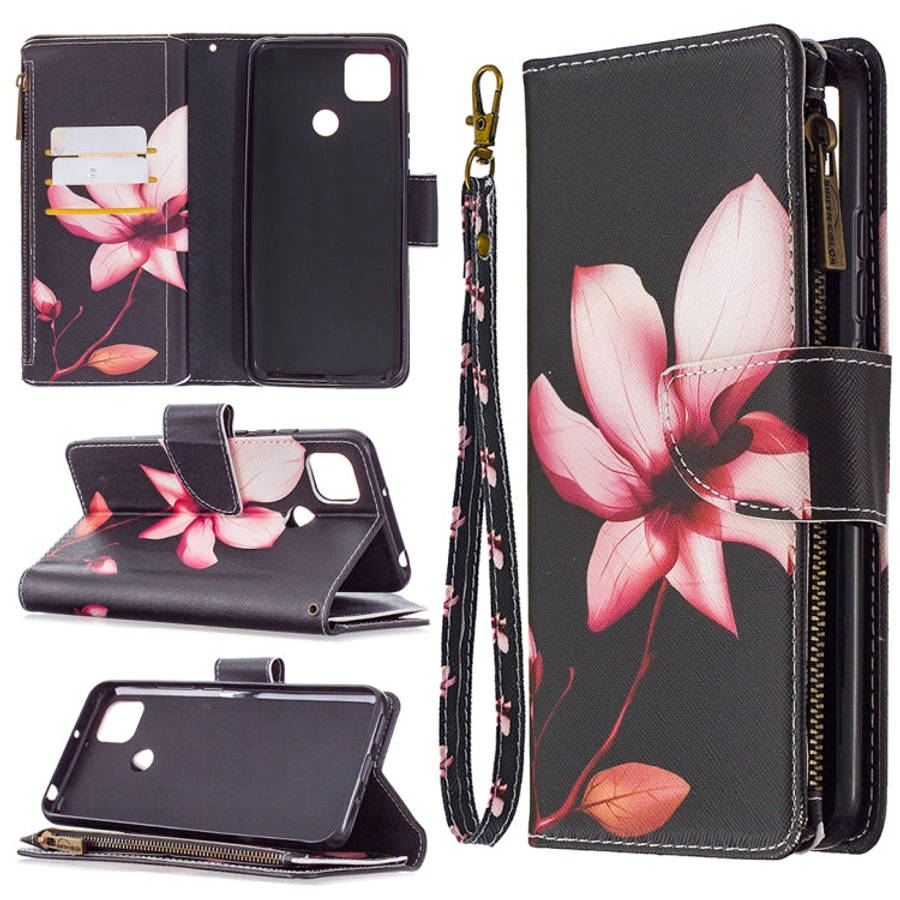 Colored Drawing Pattern Zipper Horizontal Flip Leather Case with Holder & Card Slots & Wallet, Fo...