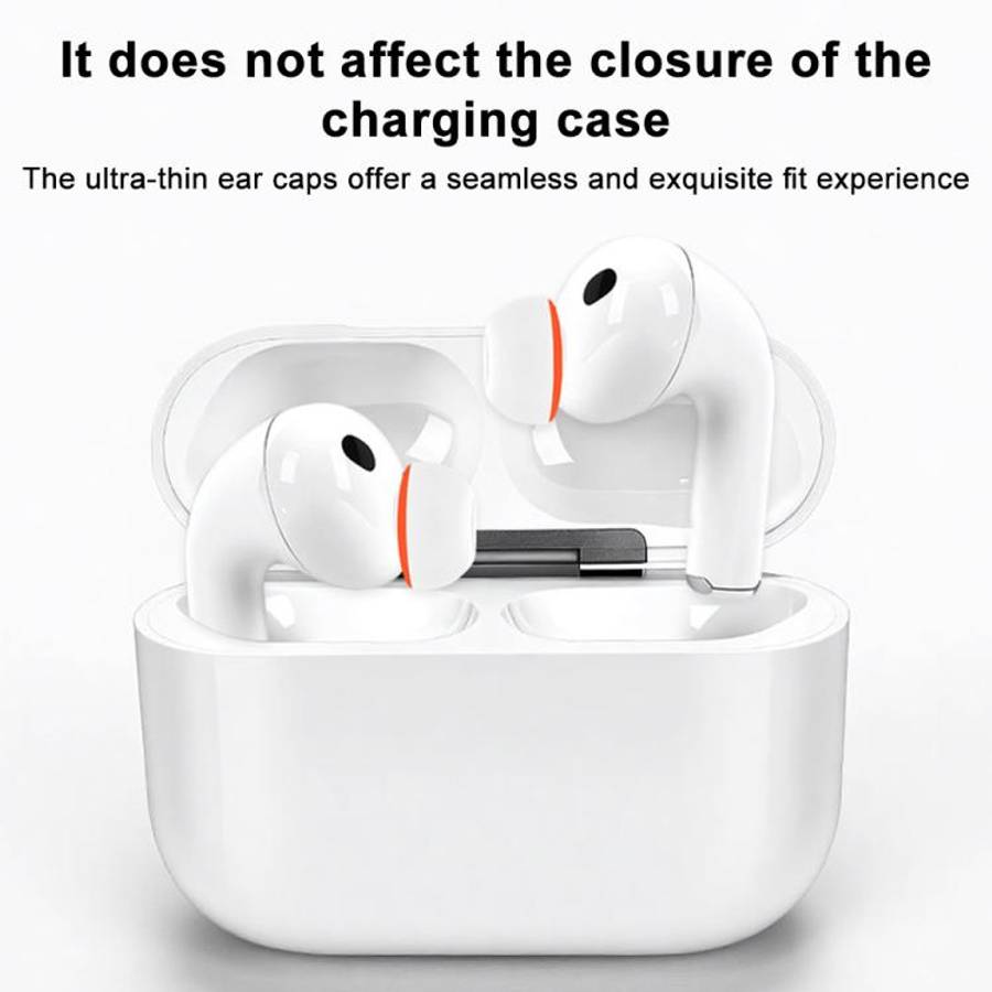 XDcase 3 Pairs Replacement Silicone Sponge Ear Tips, S/M/L Size, 3 Pairs S/M/L Size(White Orange)...