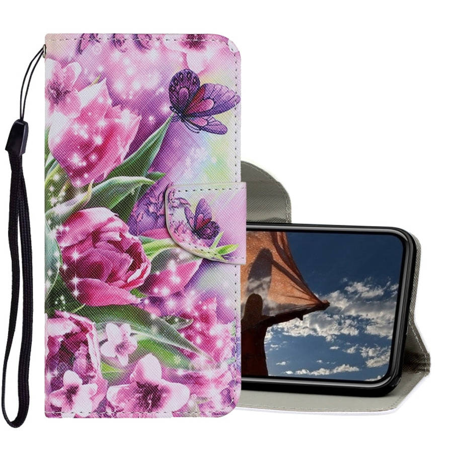 Coloured Drawing Pattern Horizontal Flip PU Leather Case with Holder & Card Slots & Wallet & Lany...