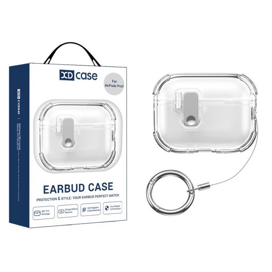 XDcase Transparent Silicone Automatic Pop-Up Earbud Case, For AirPods 5 / 4, For AirPods Pro 3, F...