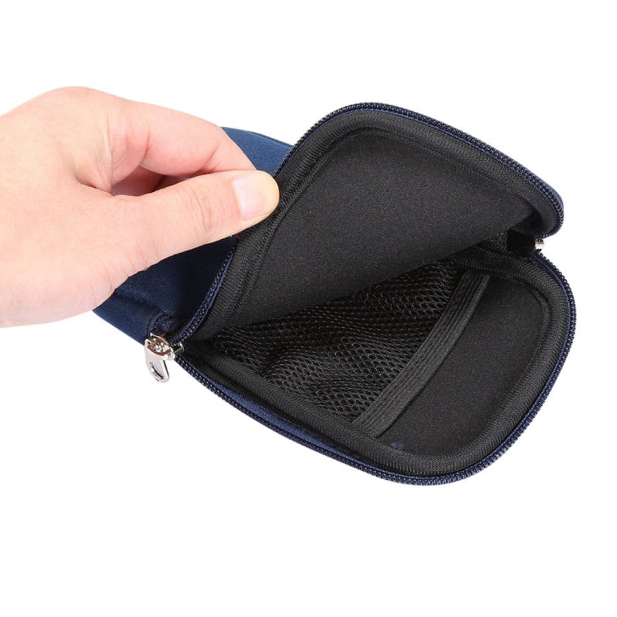 Universal Elasticity Zipper Protective Case Storage Bag with Lanyard For iPhone 12 Pro Max / 6.7-...