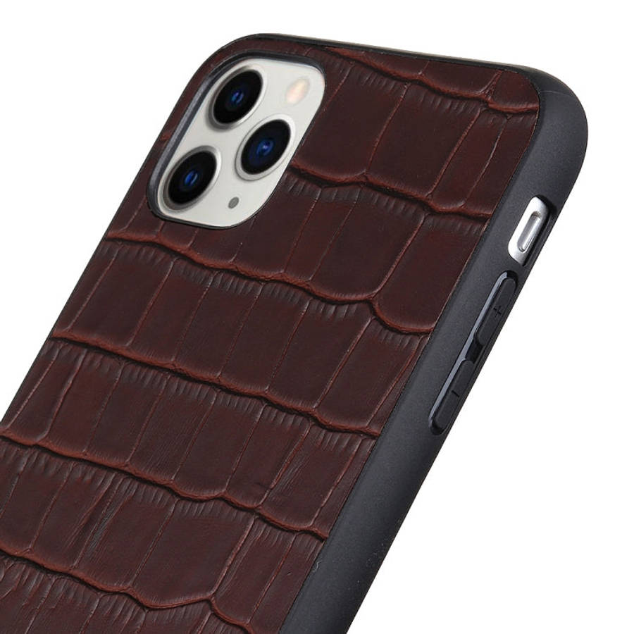 Crocodile Texture Genuine Leather Protective Case, For iPhone 11, For iPhone 11 Pro, For iPhone 1...