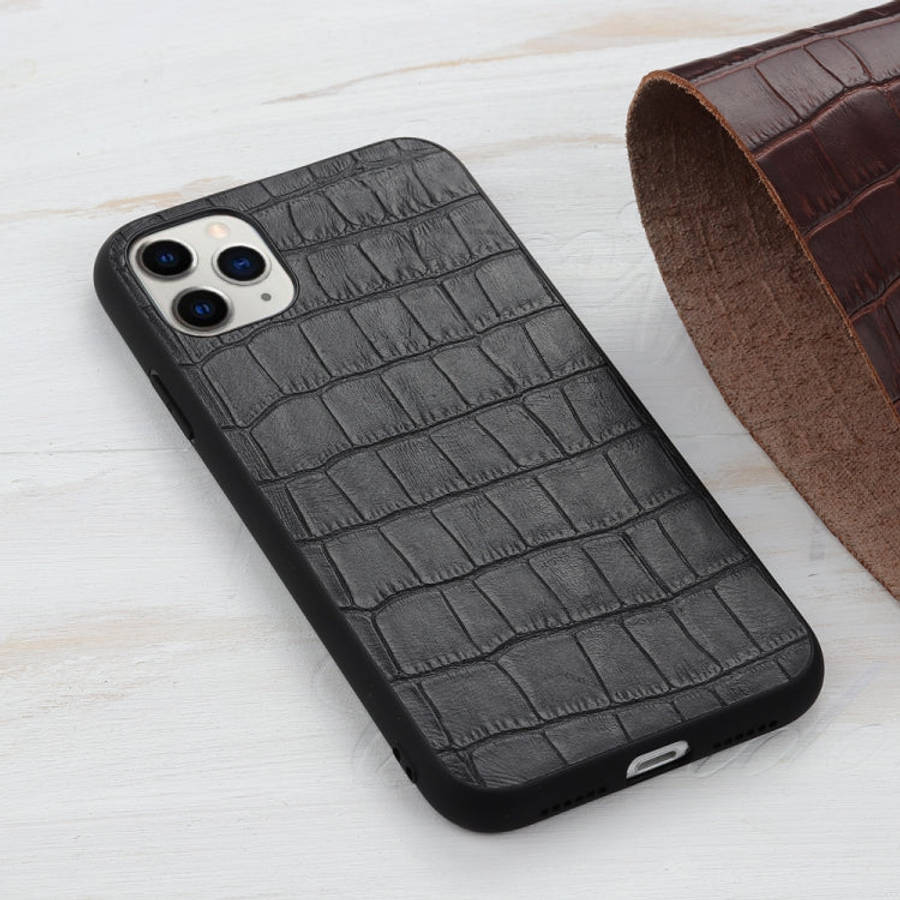 Crocodile Texture Genuine Leather Protective Case, For iPhone 11, For iPhone 11 Pro, For iPhone 1...