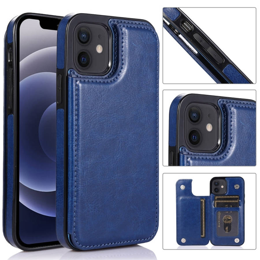 Shockproof PU + TPU Leather Case with Card Slots & Holder & Photo Frame & Wallet, For iPhone 12 m...