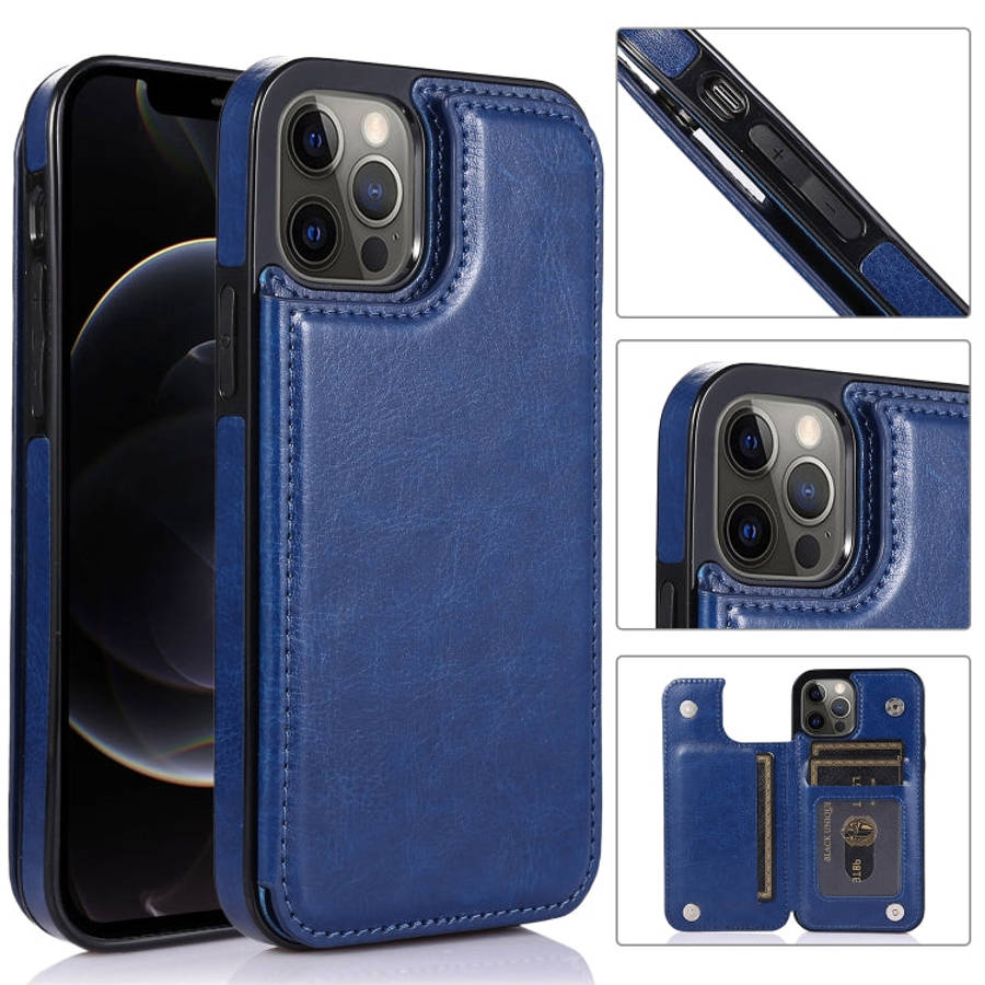 Shockproof PU + TPU Leather Case with Card Slots & Holder & Photo Frame & Wallet, For iPhone 12 m...