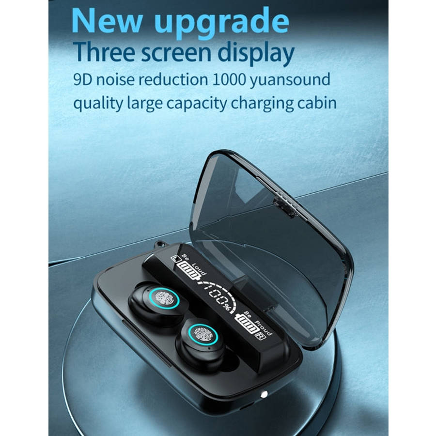 M17 Bluetooth 5.1 LED Display Screen Touch Waterproof Wireless Bluetooth Earphone with Charging B...