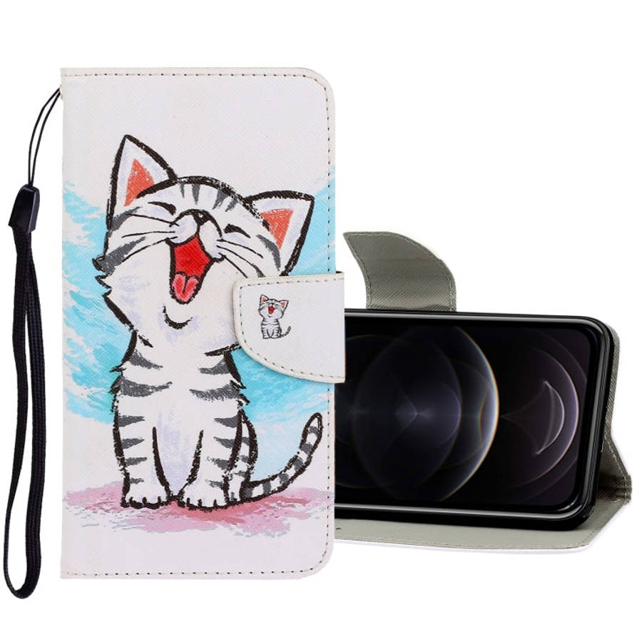 3D Colored Drawing Horizontal Flip PU Leather Case with Holder & Card Slots & Wallet, For iPhone ...