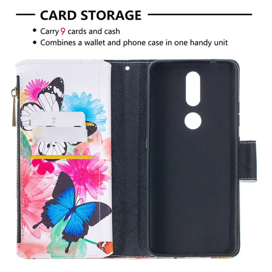 Colored Drawing Pattern Zipper Horizontal Flip Leather Case with Holder & Card Slots & Wallet, Fo...