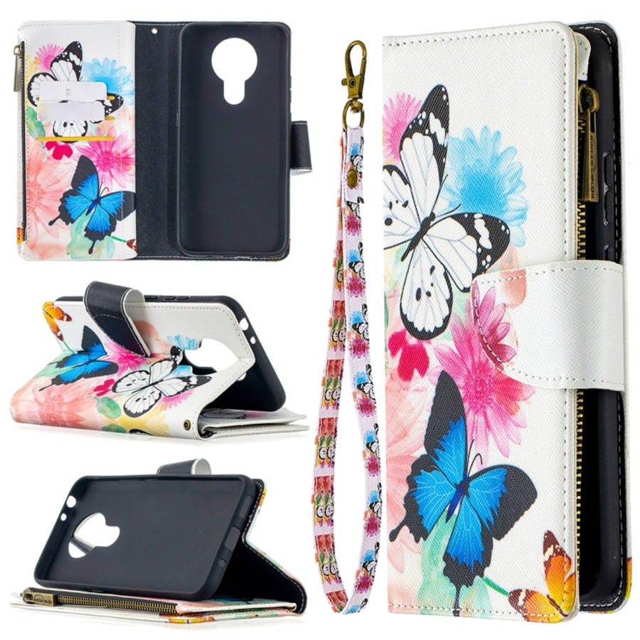 Colored Drawing Pattern Zipper Horizontal Flip Leather Case with Holder & Card Slots & Wallet, Fo...