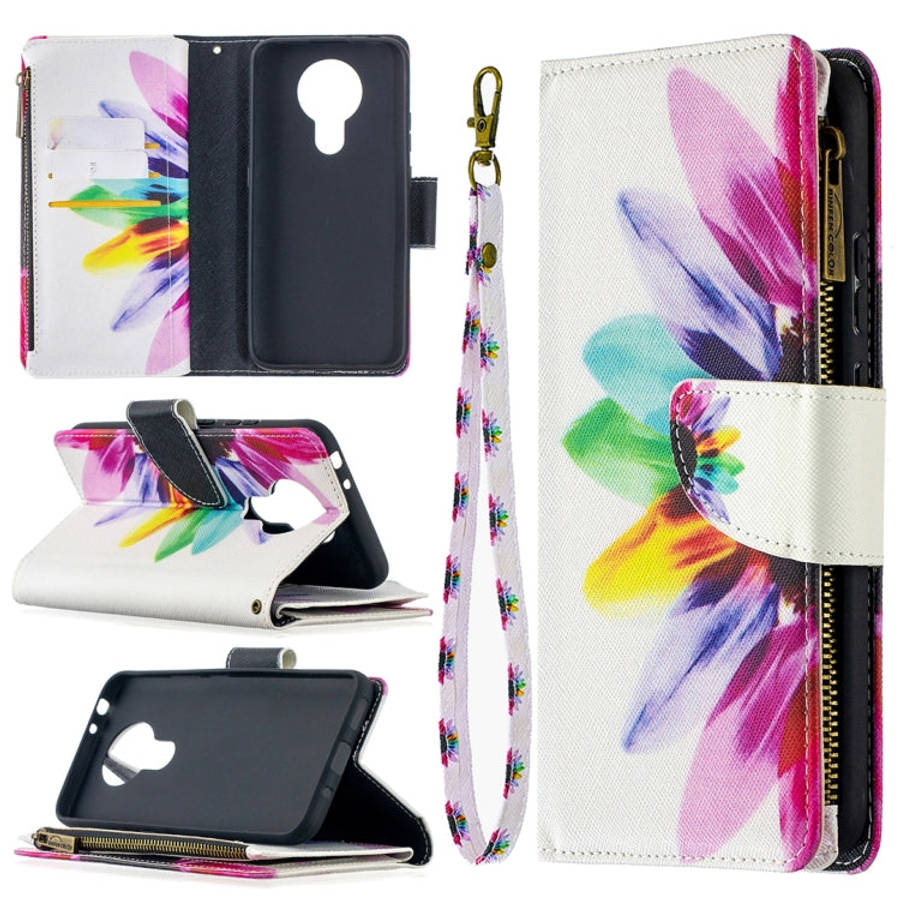 Colored Drawing Pattern Zipper Horizontal Flip Leather Case with Holder & Card Slots & Wallet, Fo...
