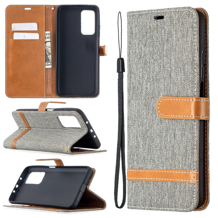 Color Matching Denim Texture Leather Case with Holder & Card Slots & Wallet & Lanyard, For Nokia ...