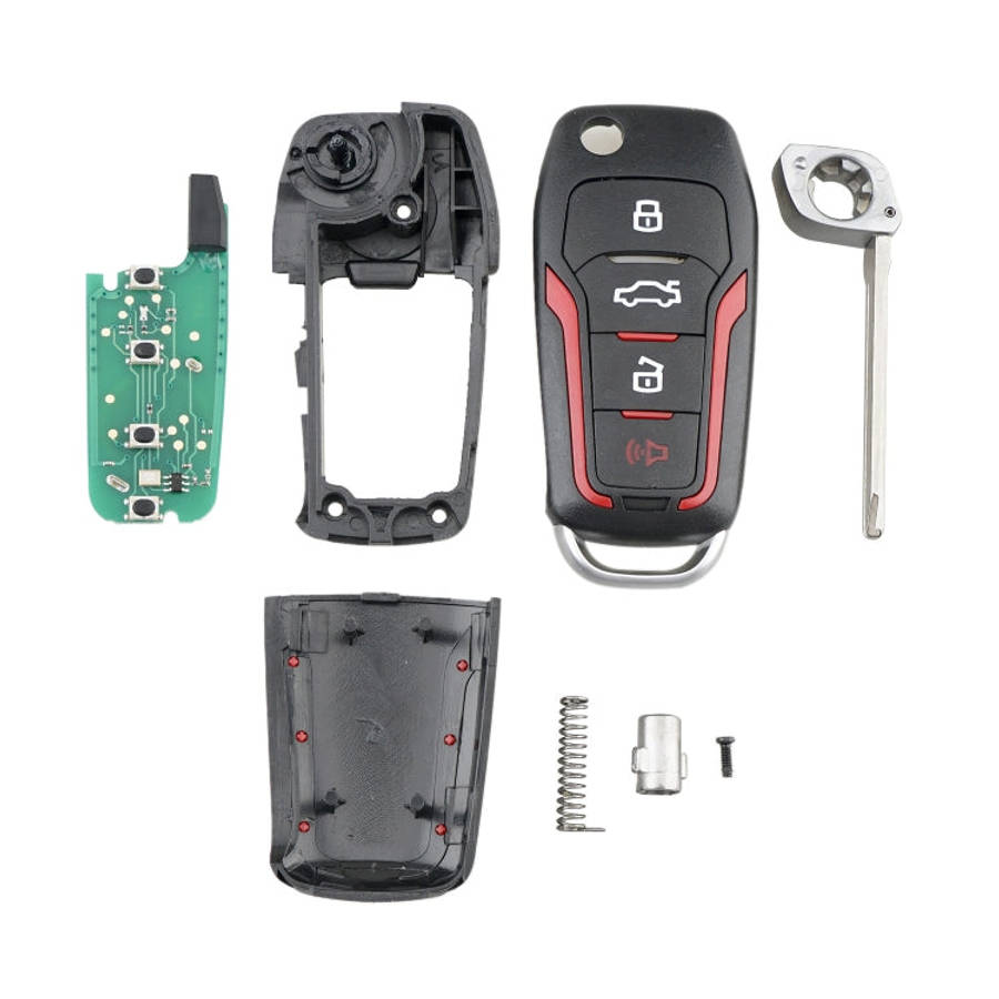 Car Key CWTWB1U345 63 Chip Single Frequency 315 Frequency for Ford 4-button Folding, For Ford