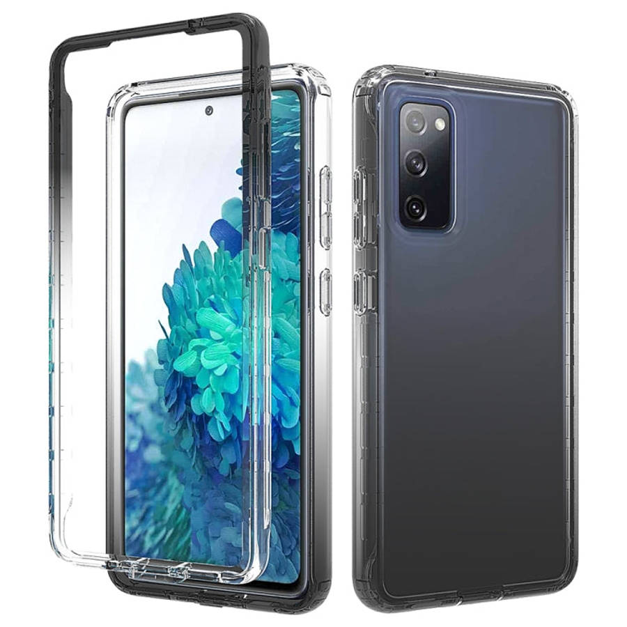 Shockproof  High Transparency Two-color Gradual Change PC+TPU Candy Colors Protective Case, For S...