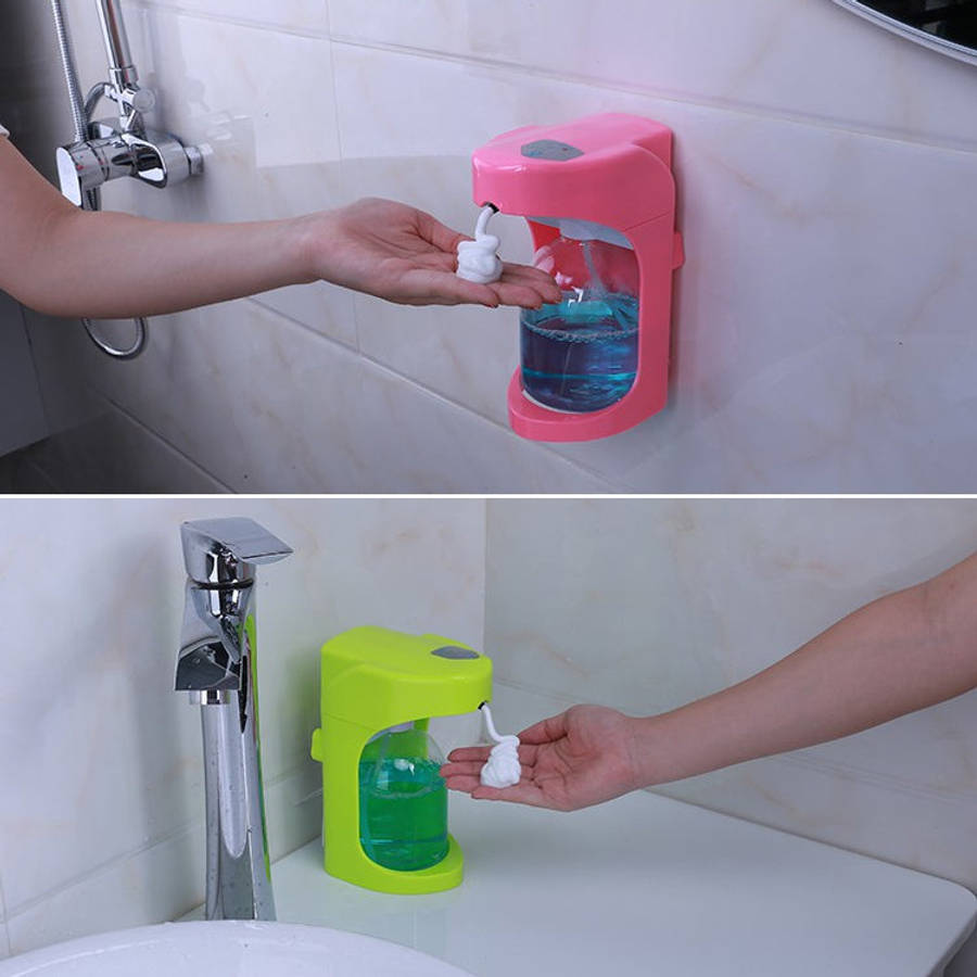 OH-Bubble Wall-mounted Desktop Dual-use Plastic Automatic Induction Foam Soap Dispenser