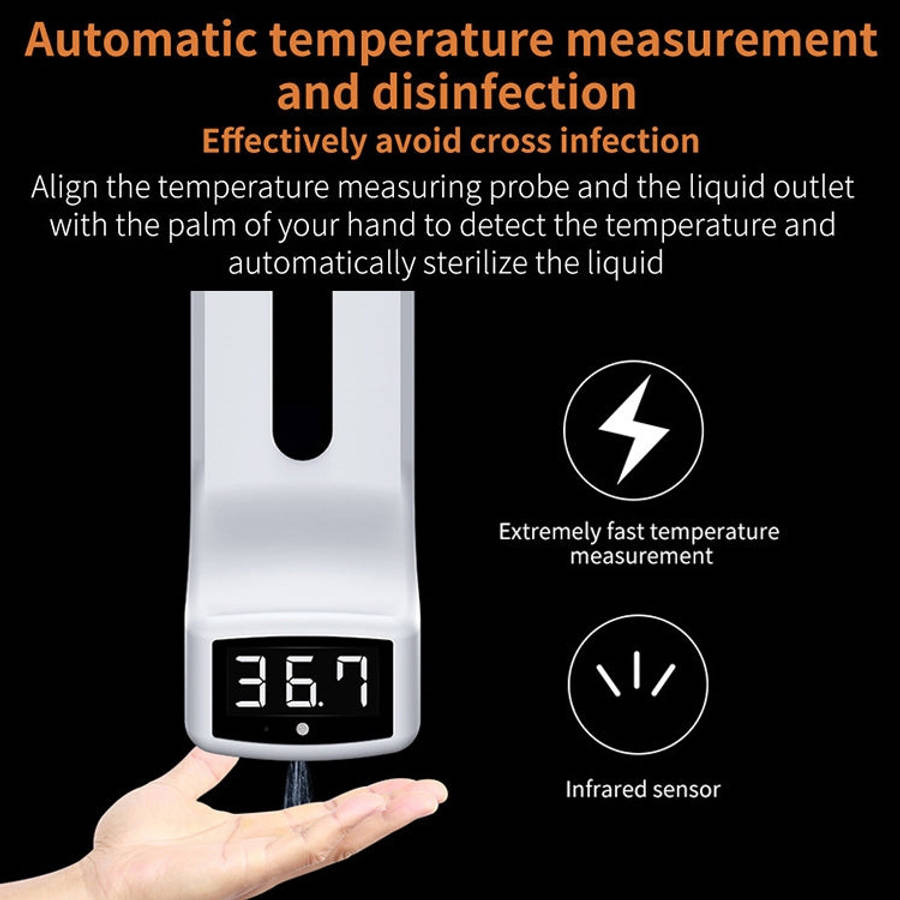 K9 Handsfree Non-contact Body Light-sensitive Distance Sensor Thermometer + 1000ml Automatic Non-...
